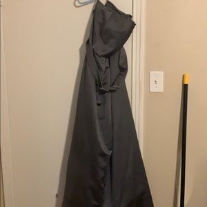 Charcoal David’s bridal dress